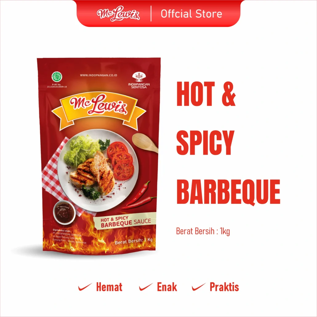 Mc LewisSaus BBQ Pedas 1kg x 12pcs