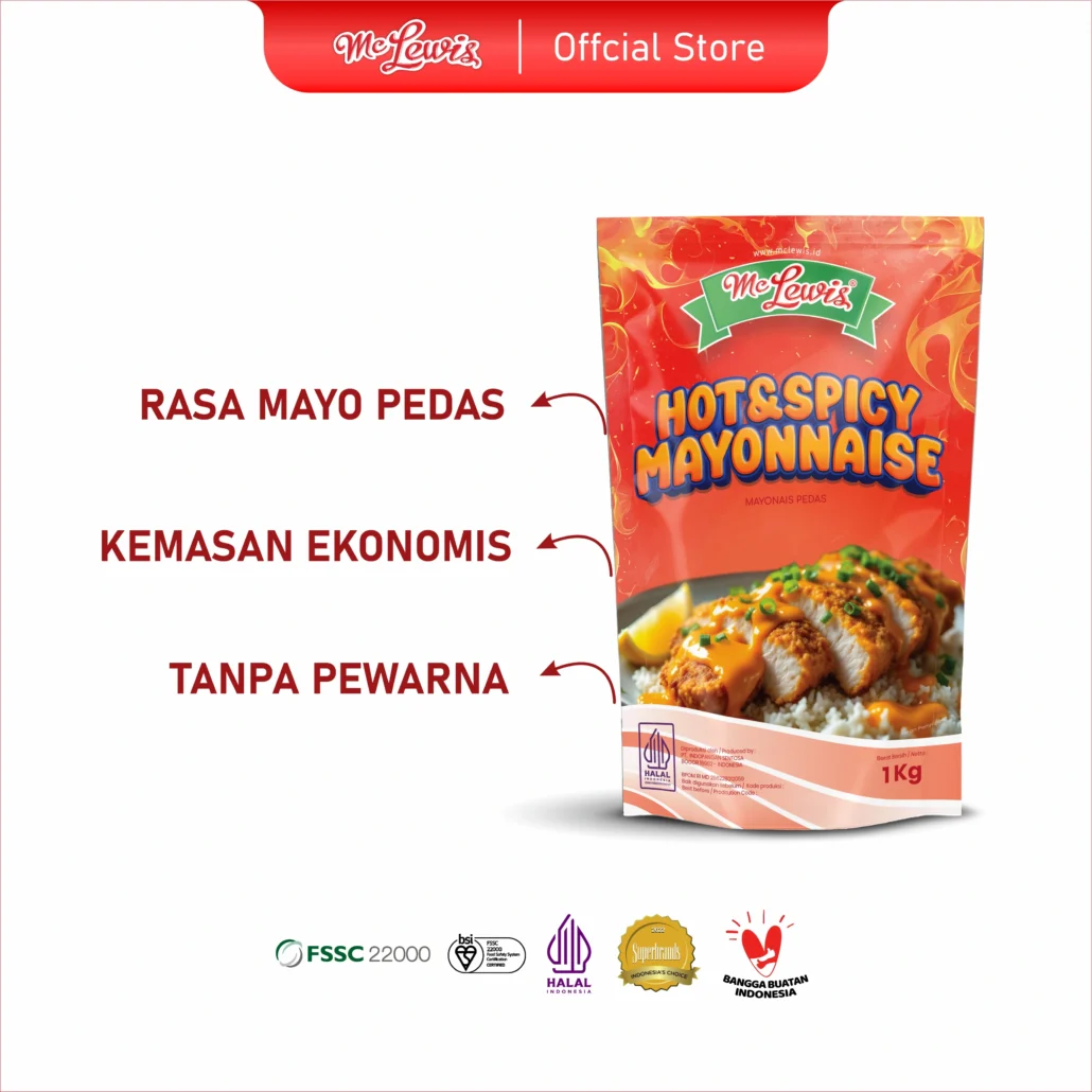 Mc Lewis Hot & Spicy Mayo Pouch 1kg x 12pcs