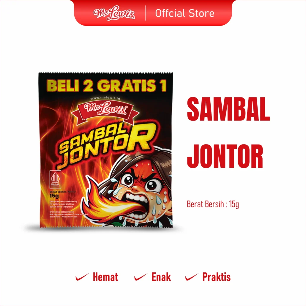 Mc LewisSambal Jontor Sachet 15 gr x 100 pcs