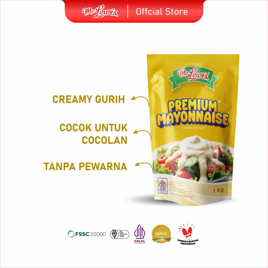 Mc Lewis Mayonnaise C002 Pouch 1 kg x 12 pcs