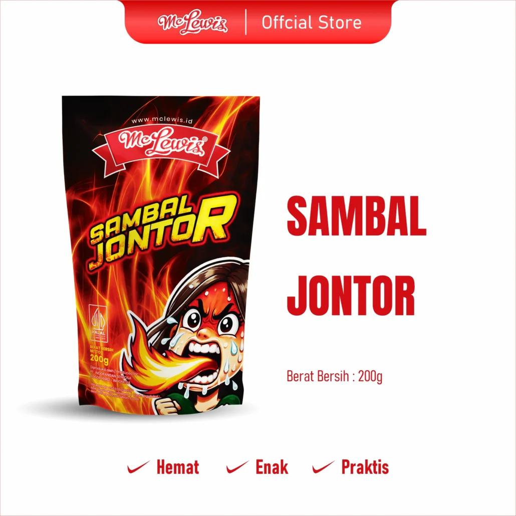 Mc Lewis Sambal Jontor Pouch 200 gr x 24 pcs