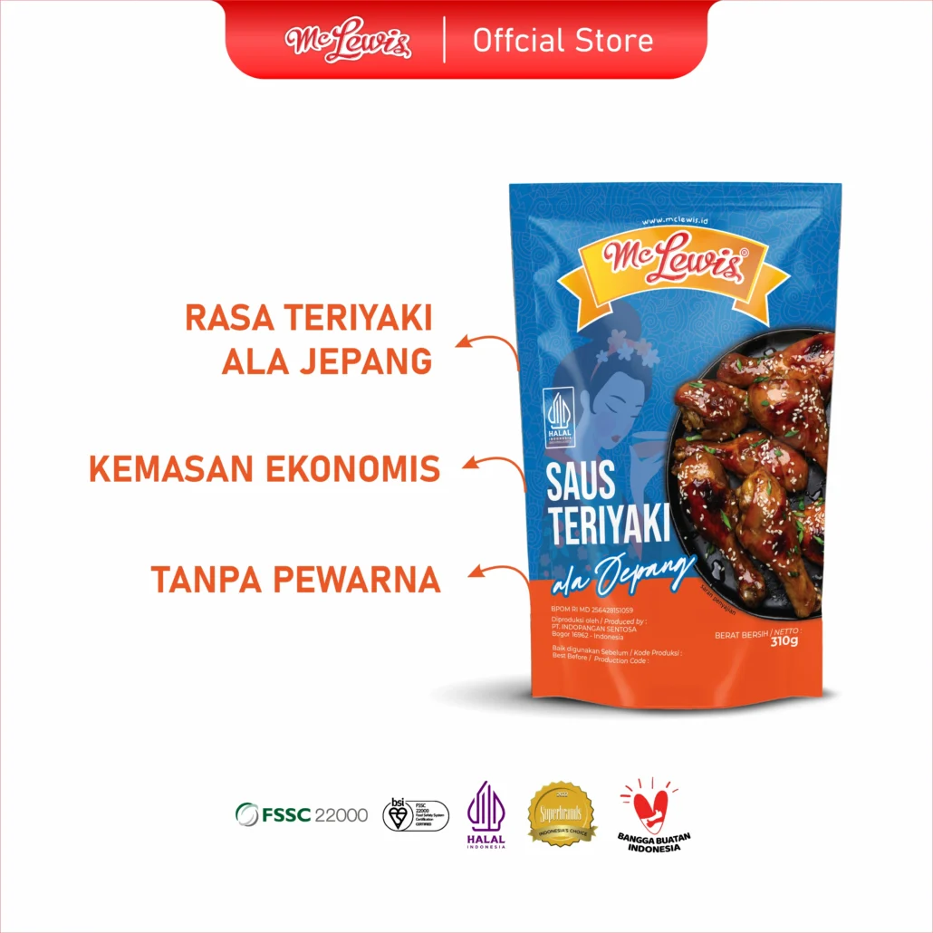 Mc LewisSaus Teriyaki 310 gr x 20 pcs