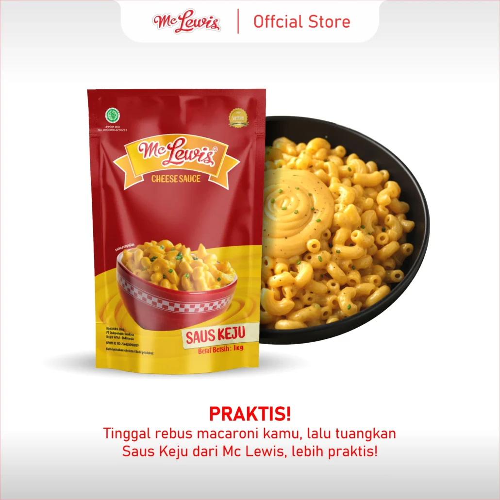 Mc Lewis Cheese Saus C014 Pouch 1 kg x 12 pcs