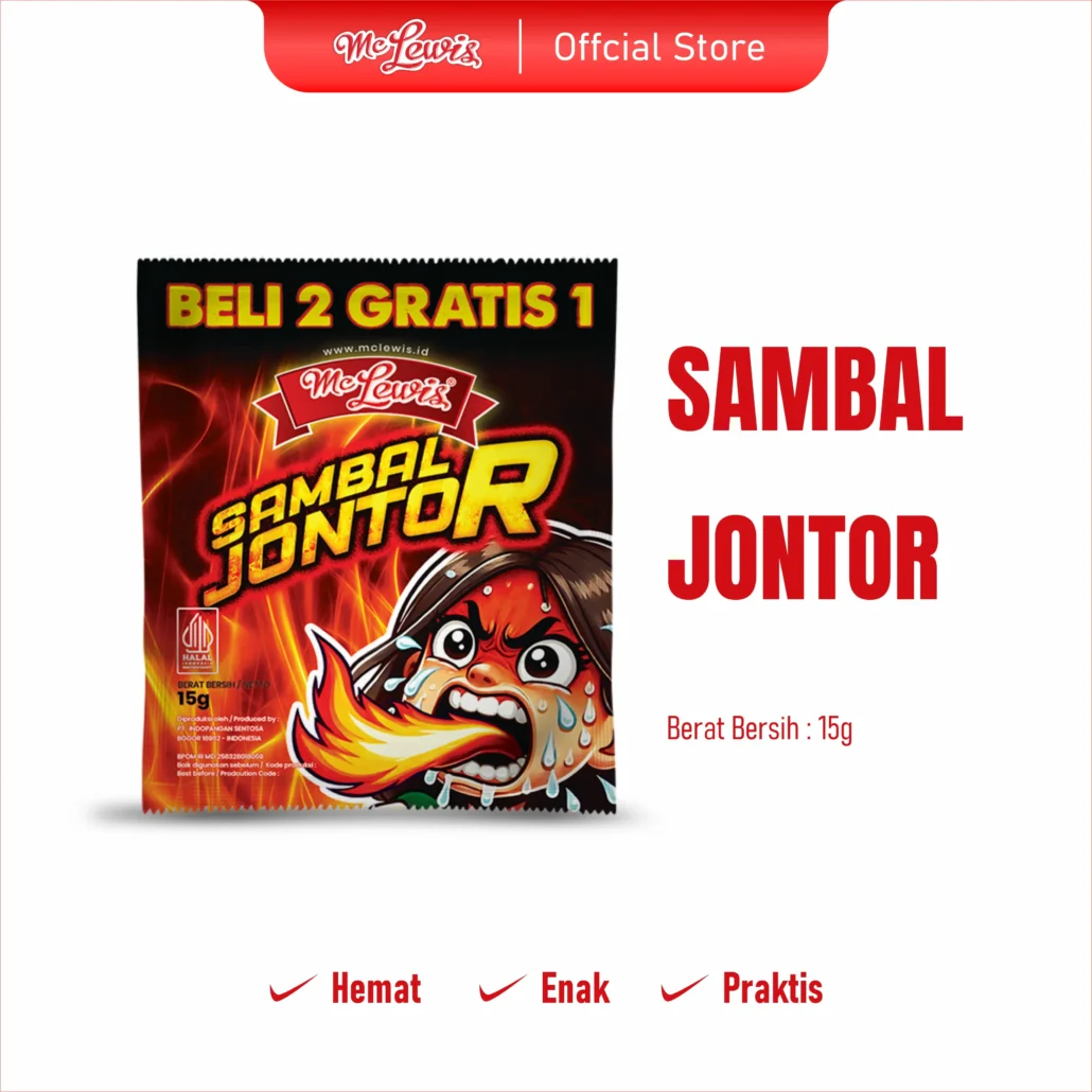 Mc LewisSambal Jontor Sachet 15 gr x 100 pcs