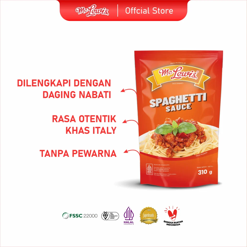 Mc Lewis Saus Spaghetti 310 gr x 20 pcs