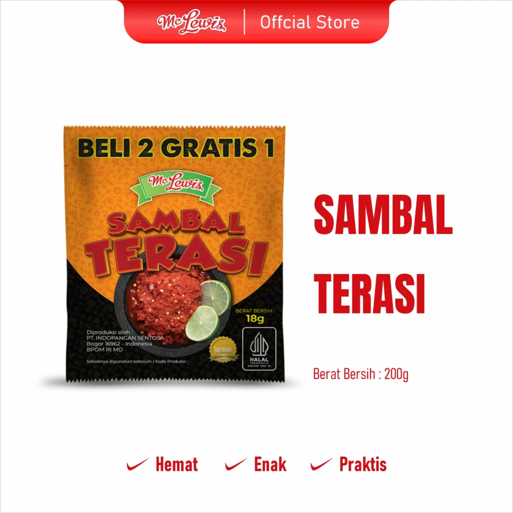 Mc Lewis Sambal Terasi Sachet 18 g
